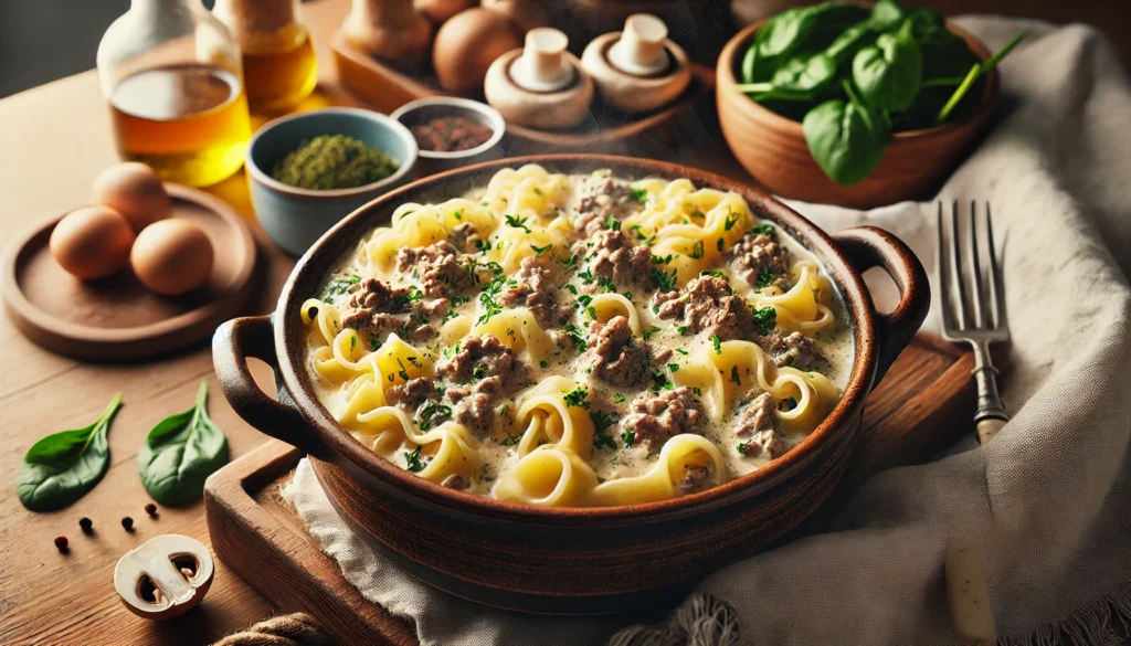 one-pot Beef Stroganoff