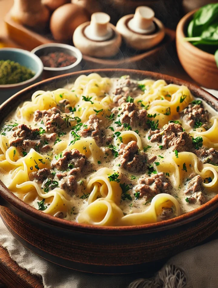 one-pot Beef Stroganoff