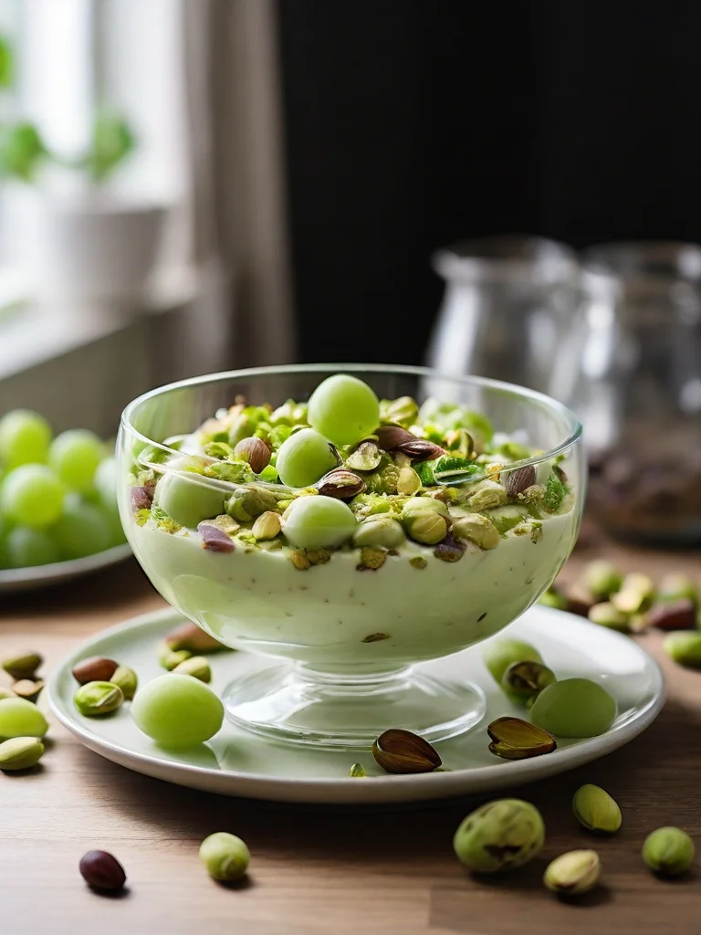 pistachio pudding recipe with grapes