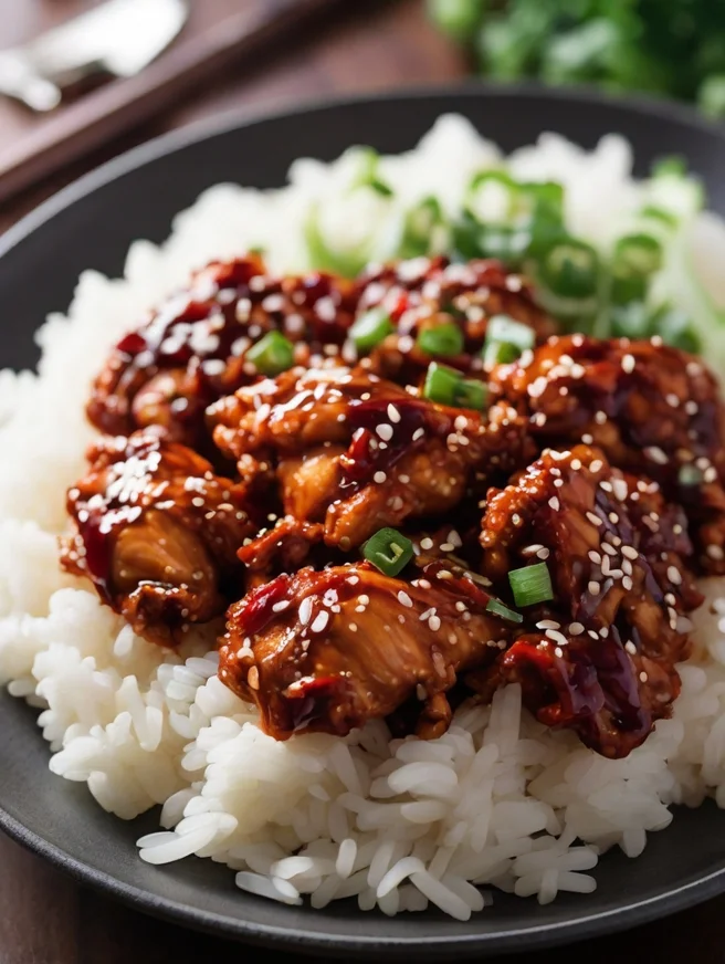 rice recipe with korean chicken​