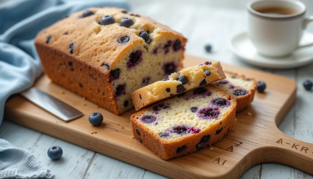 Cottage Cheese Blueberry Breakfast Cake