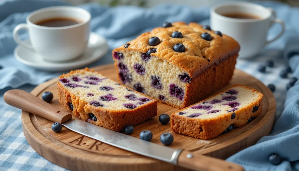 Cottage Cheese Blueberry Breakfast Cake