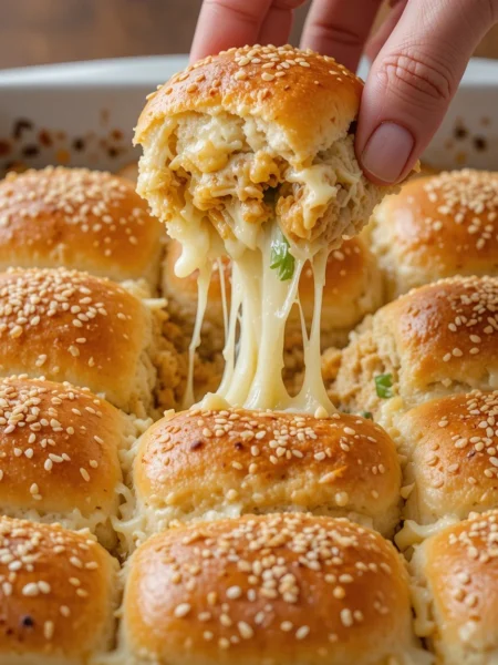 Extra-Cheesy Chicken Sliders