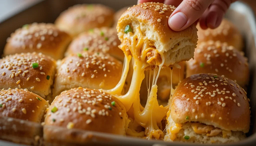 Extra-Cheesy Chicken Sliders