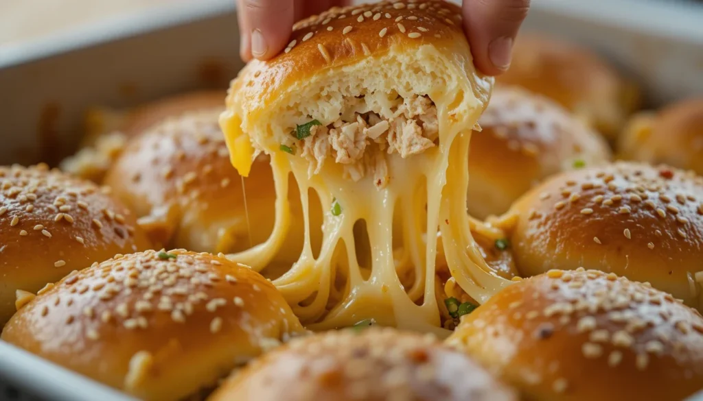 Extra-Cheesy Chicken Sliders