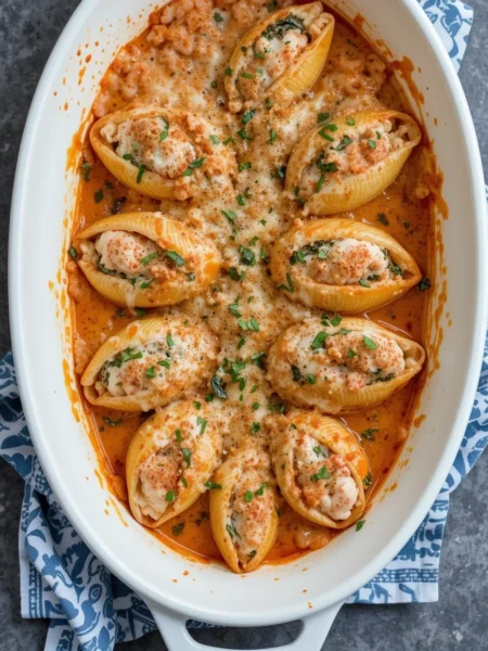 Lobster Stuffed Pasta Shells