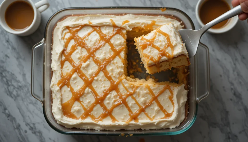 Salted Caramel Poke Cake Recipe