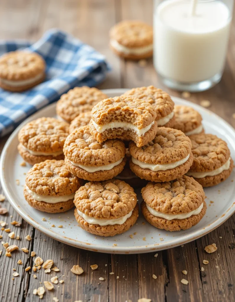 Mini Oatmeal Cream Pies – Soft, Chewy, and Easy Homemade Treats